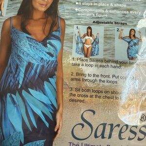 Blue Tropical Women's Swim Cover-Up